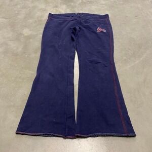 Vintage y2k 90s navy striped low rise baggy wide leg  aeropostale sweatpants